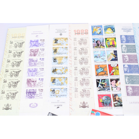 FRANCE LOT AFFRANCHISSEMENT TIMBRES/BLOCS/CARNETS NEUFS EN FRANCS, FACIALE 293€