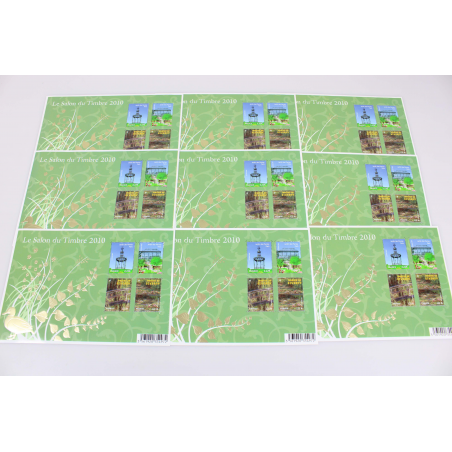 FRANCE LOT DE 9 BLOCS N° 130 SALON DU TIMBRE 2010, TIMBRES NEUFS**