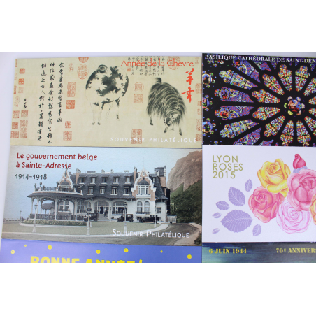 ANNEE COMPLETE DE BLOCS SOUVENIRS DE FRANCE 2015 TIMBRES NEUFS** N°107 A 121