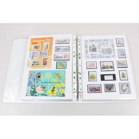 COLLECTION DE TIMBRES NEUFS FRANCAIS MODERNE DE 2008 A 2019 CLASSEUR VOLUMINEUX