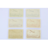 TIMBRES POSTE AERIENNE N° 8 A 13 FRANCE NEUFS AVIONS SURVOLANT PARIS ANNEE 1936