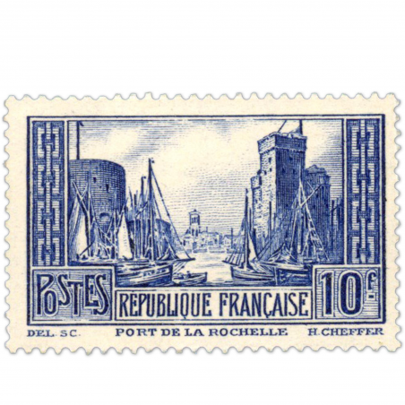 TIMBRE FRANCE N° 261 PORT DE LA ROCHELLE TYPE 3 NEUF** QUALITE LUXE