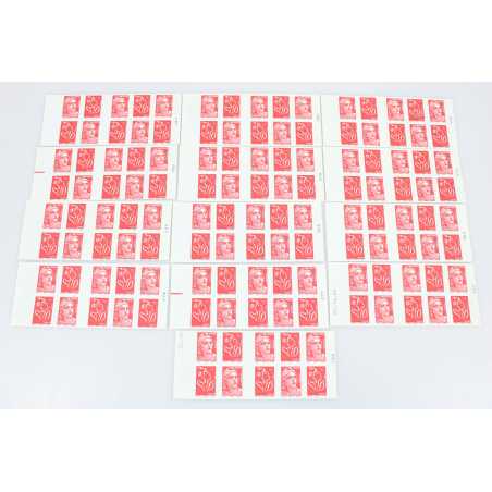 LOT DE 13 CARNETS A COMPO VARIABLE N° 1514 TIMBRES VALIDITE PERMANENTE ET 0.54E