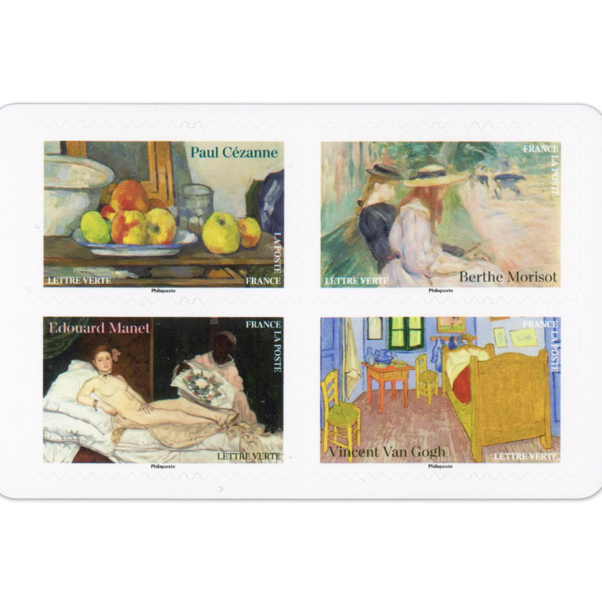 FRANCE CARNET DE TIMBRES N°BC2401 IMPRESSIONNISME 12 LETTRES 20g POUR AFFRANCHIR