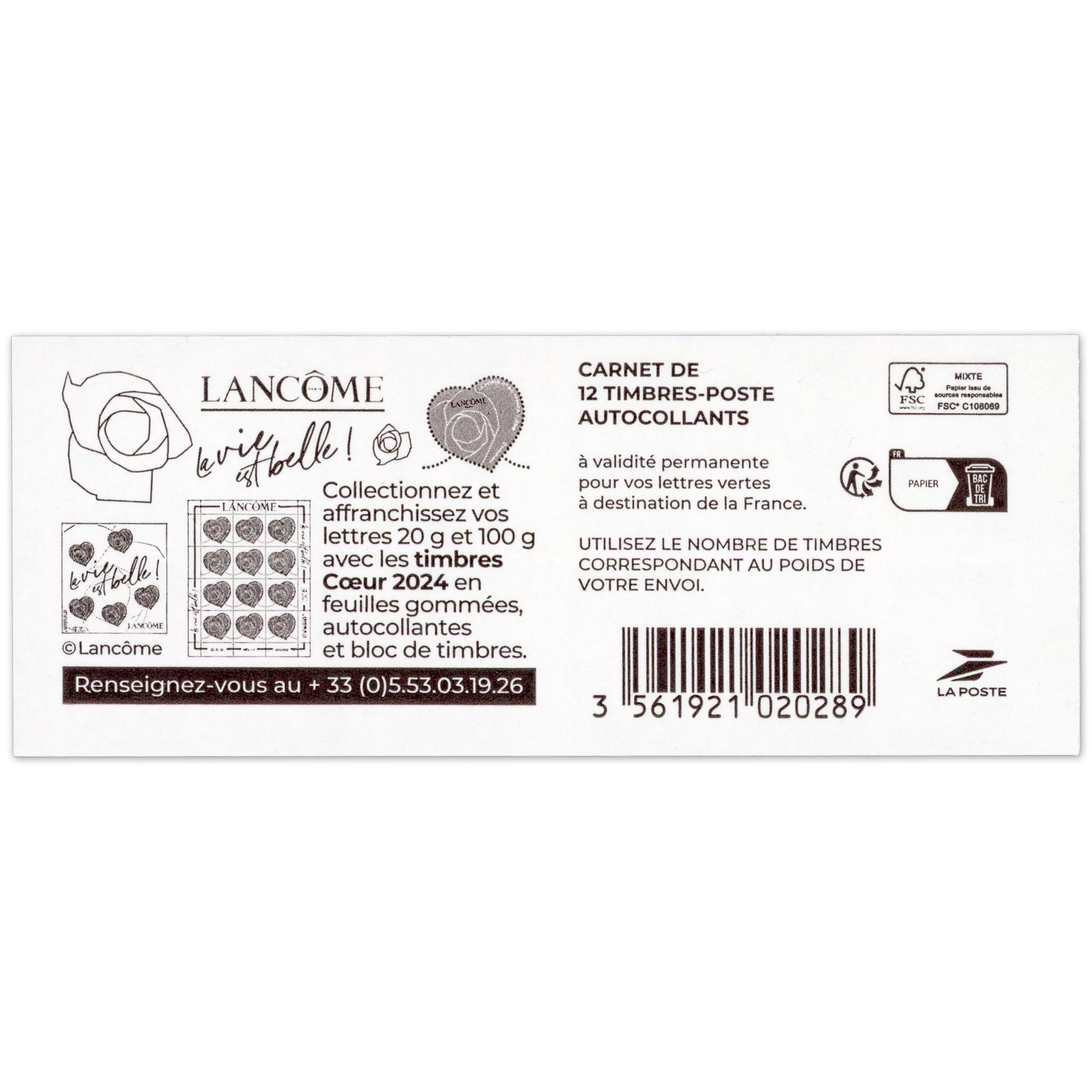 CARNET FRANCE 2358-C5 12 TIMBRES 20G POUR AFFRANCHIR, MARIANNE VERTE DE L'AVENIR