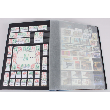 COLLECTION DE FRANCE JUSQU'EN 2015 TIMBRES NEUFS** VALEUR FACIALE 1145€, ALBUM