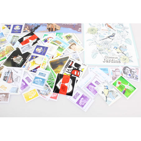 LOT DE FRANCE TIMBRES NEUFS** ANNÉE 2018 TIMBRES-POSTE ET BLOCS FACIALE 305 EUROS