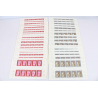 LOT ANDORRE DE - 45 FEUILLES COMPLETES - N°199 ET 200 TIMBRES NEUFS** RETABLE