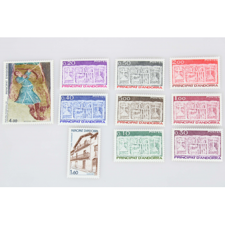 LOT ANDORRE TIMBRES MODERNES NEUFS** CARNETS ET TIMBRES-POSTE