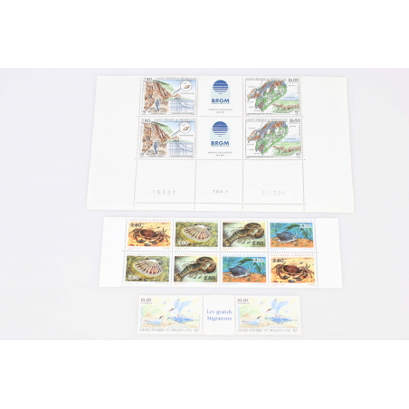 LOT DE ST PIERRE ET MIQUELON TIMBRES NEUFS** PERIODE MODERNE 1986/1997