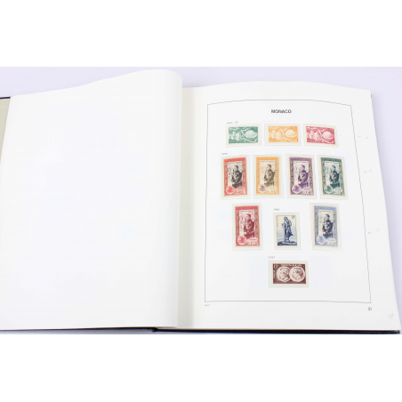 COLLECTION MONACO DE 1885 A 1979 TIMBRES NEUFS COTE TRES ELEVEE ALBUM DAVO