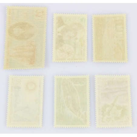 TAAF - SERIE N°18 A 23 - TIMBRES NEUFS, 6 VALEURS ANNEE 1959 A 1967 COTE ELEVEE