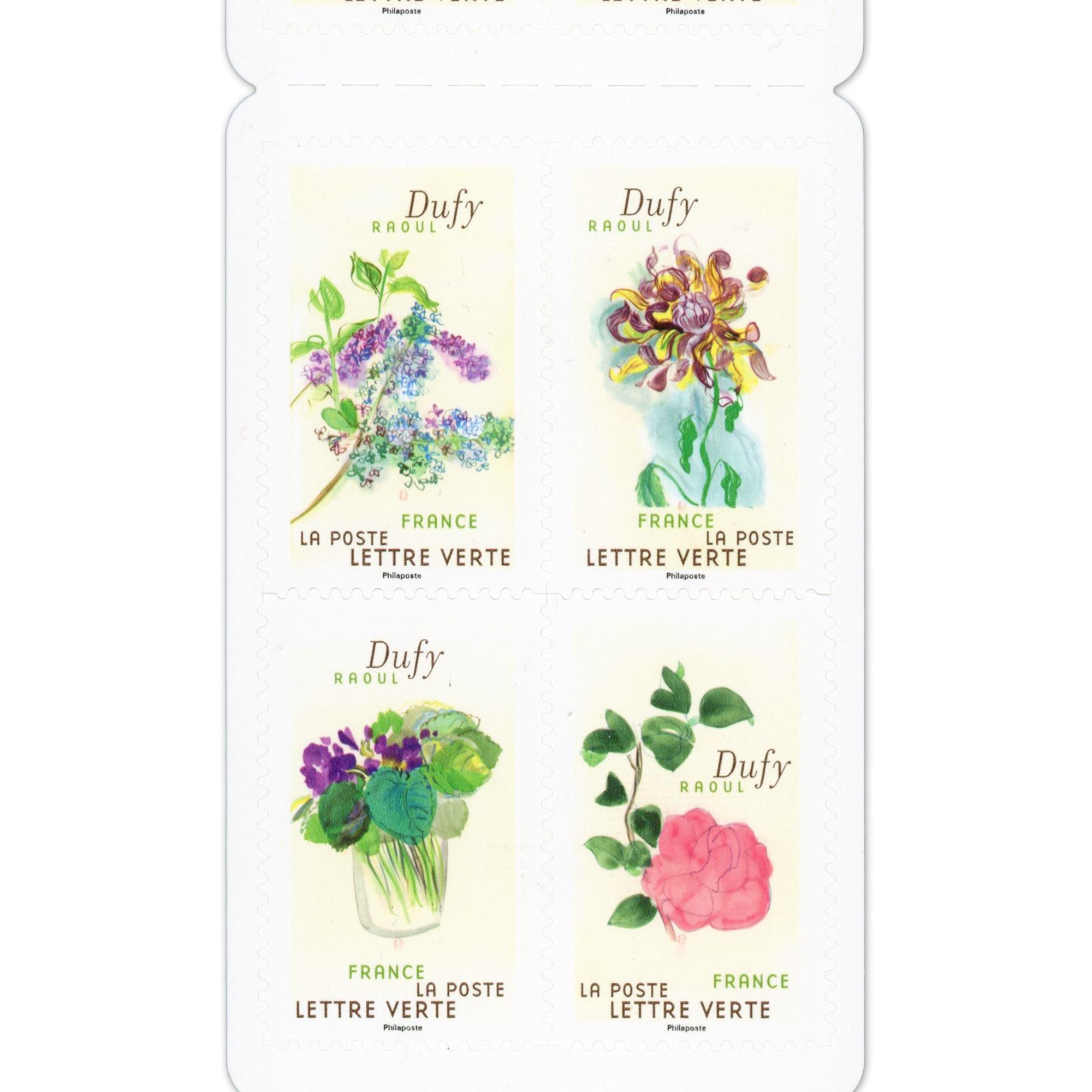 FRANCE CARNET DE TIMBRES N°BC2423 RAOUL DUFY 12 LETTRES 20g POUR AFFRANCHIR