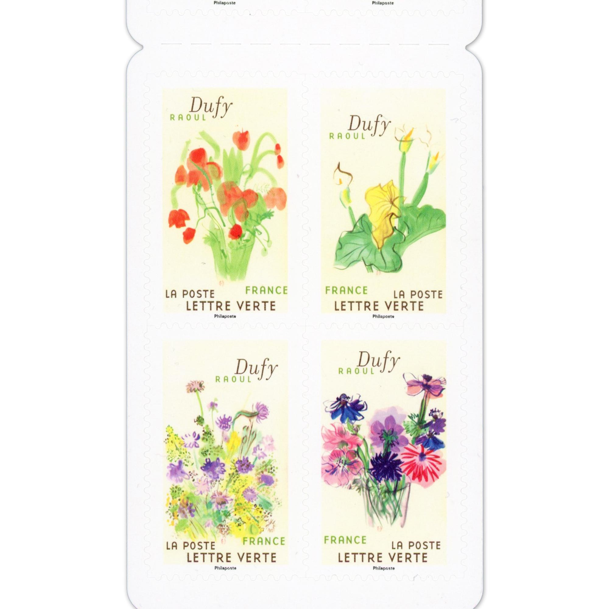 FRANCE CARNET DE TIMBRES N°BC2423 RAOUL DUFY 12 LETTRES 20g POUR AFFRANCHIR