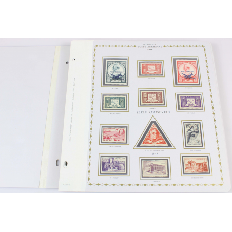 MONACO, TIMBRES POSTE AÉRIENNE/PRÉO/TAXES NEUFS** 1905-1990 FEUILLES PRINCESSE