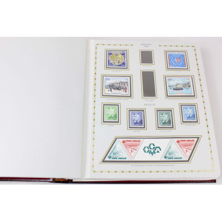 MONACO, COLLECTION TIMBRES NEUFS** DE 1988 A 1998 DANS UN ALBUM PRINCESSE CÉRÈS