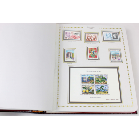 MONACO, COLLECTION TIMBRES NEUFS** DE 1988 A 1998 DANS UN ALBUM PRINCESSE CÉRÈS