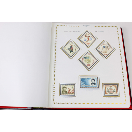 MONACO, COLLECTION TIMBRES NEUFS** DE 1963 A 1977 DANS UN ALBUM PRINCESSE CÉRÈS