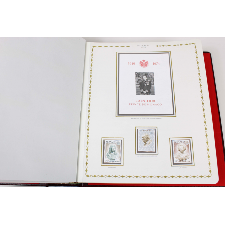 MONACO, COLLECTION TIMBRES NEUFS** DE 1963 A 1977 DANS UN ALBUM PRINCESSE CÉRÈS