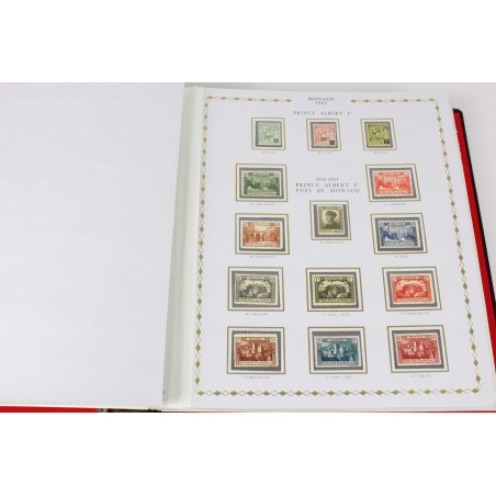 MONACO, COLLECTION TIMBRES NEUFS** DE 1885 A 1962 DANS UN ALBUM PRINCESSE CÉRÈS