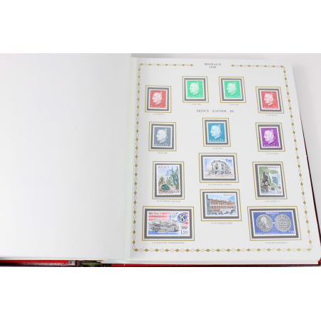 MONACO, COLLECTION TIMBRES NEUFS** DE 1978 A 1987 DANS UN ALBUM PRINCESSE CÉRÈS