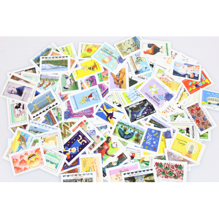 LOT DE 100 TIMBRES VALIDITÉS PERMANENTES AFFRANCHISSEMENT LETTRES VERTES FRANCE