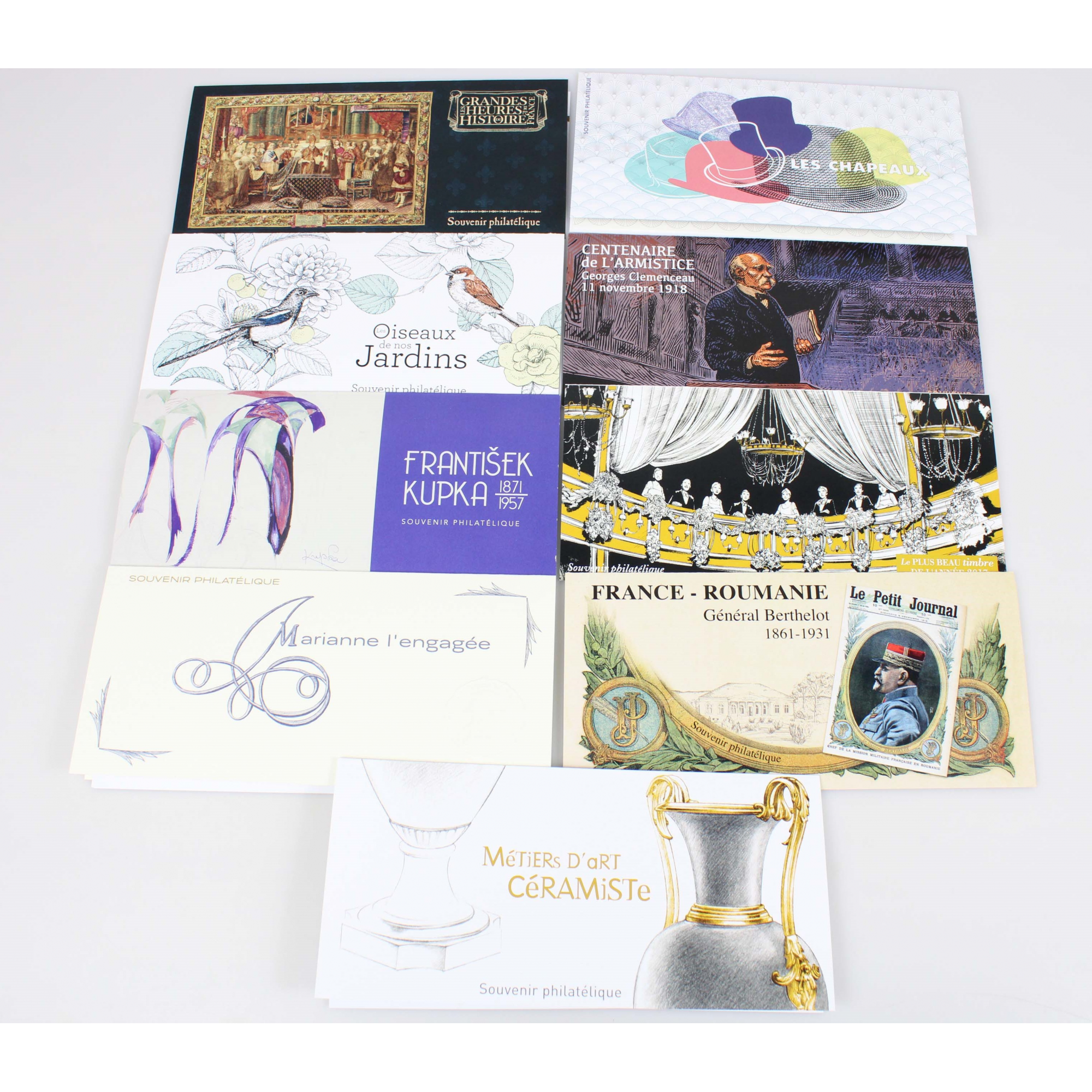 FRANCE COLLECTION BLOCS SOUVENIRS 2018 ANNÉE COMPLÈTE N° 142 A 150 NEUFS**