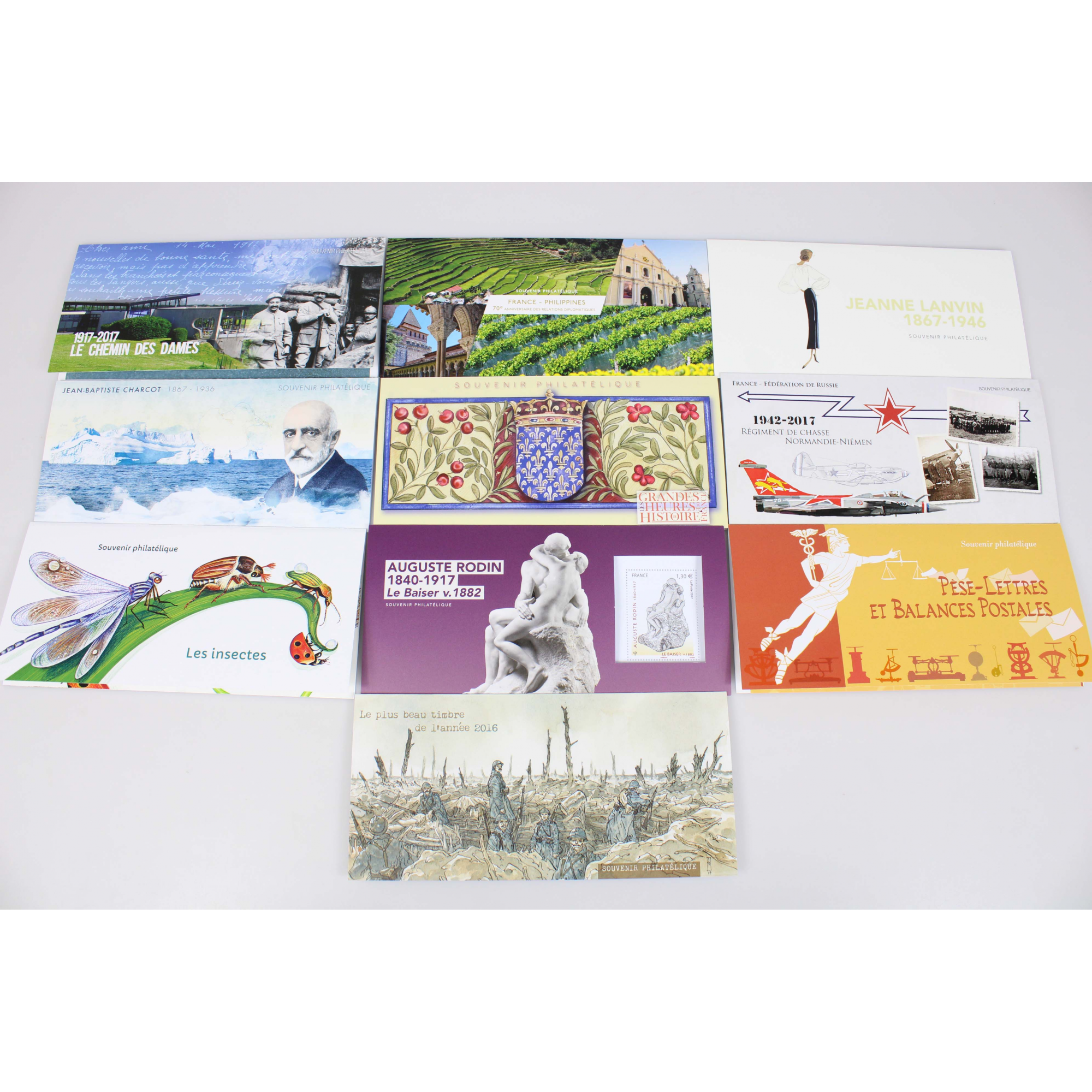 FRANCE COLLECTION BLOCS SOUVENIRS 2017 ANNÉE COMPLÈTE N° 132 A 141 NEUFS**