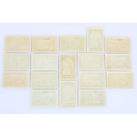 MONACO N° 119 A 134 PAYSAGES PRINCIPAUTÉ, SÉRIE TIMBRES POSTE NEUFS* 1933-1937