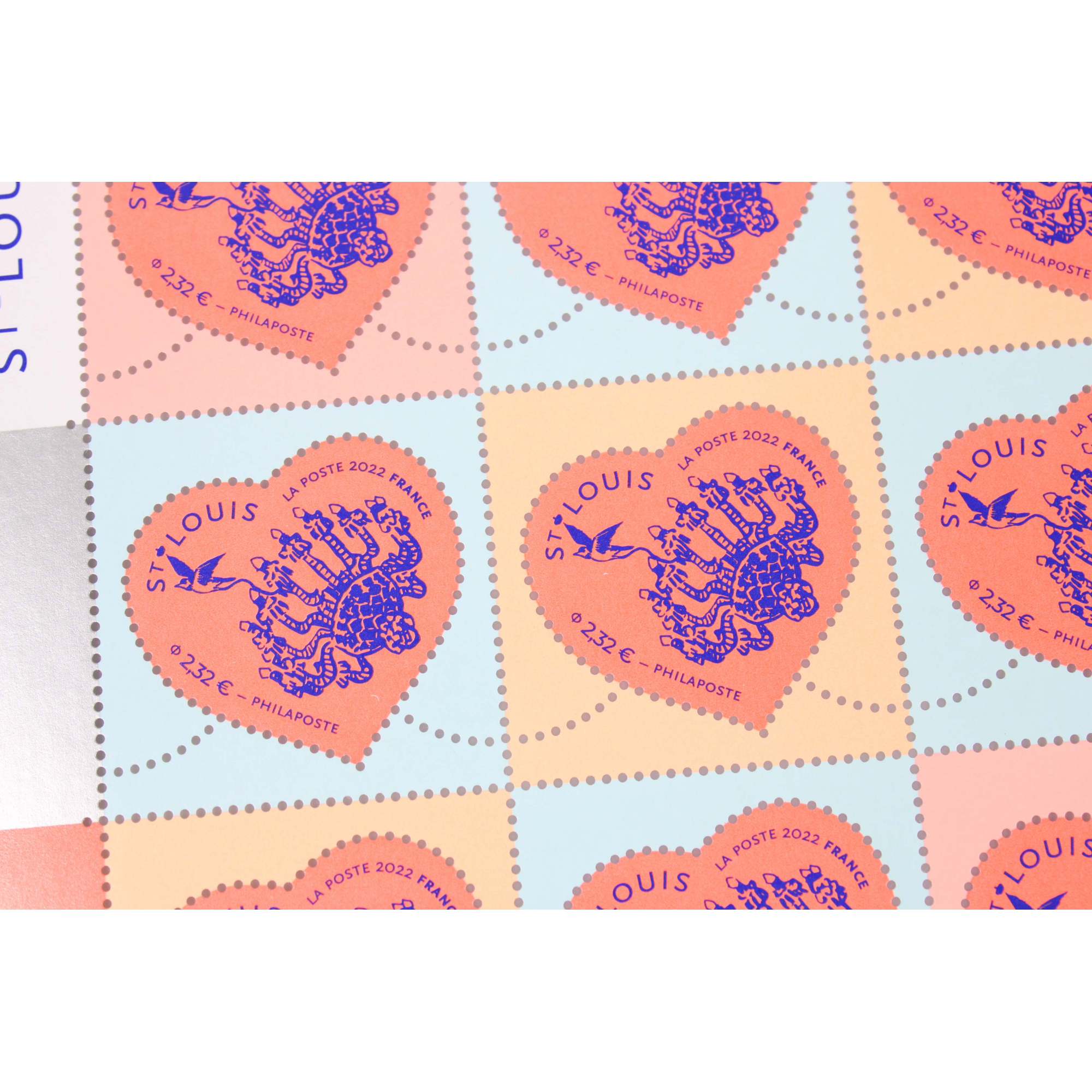 FEUILLET DE FRANCE - COEUR SAINT LOUIS YT 5553 - ANNÉE 2022 TIMBRES NEUFS**