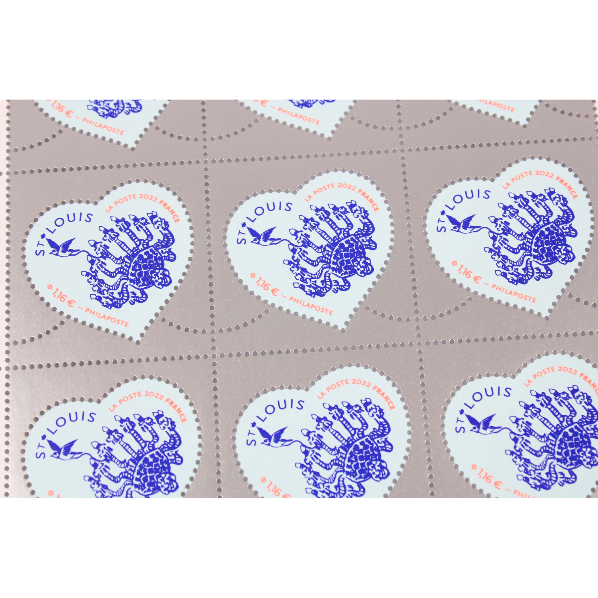 FEUILLET DE FRANCE - COEUR SAINT LOUIS YT 5552 - ANNÉE 2022 TIMBRES NEUFS**