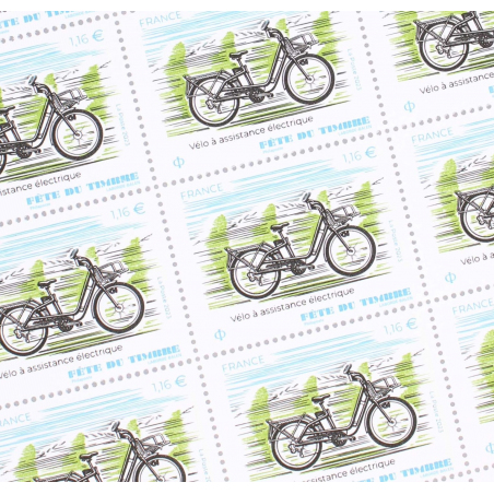 FEUILLET DE FRANCE - FETE DU TIMBRE VÉLO N° F90 - ANNÉE 2023 TIMBRES NEUFS**