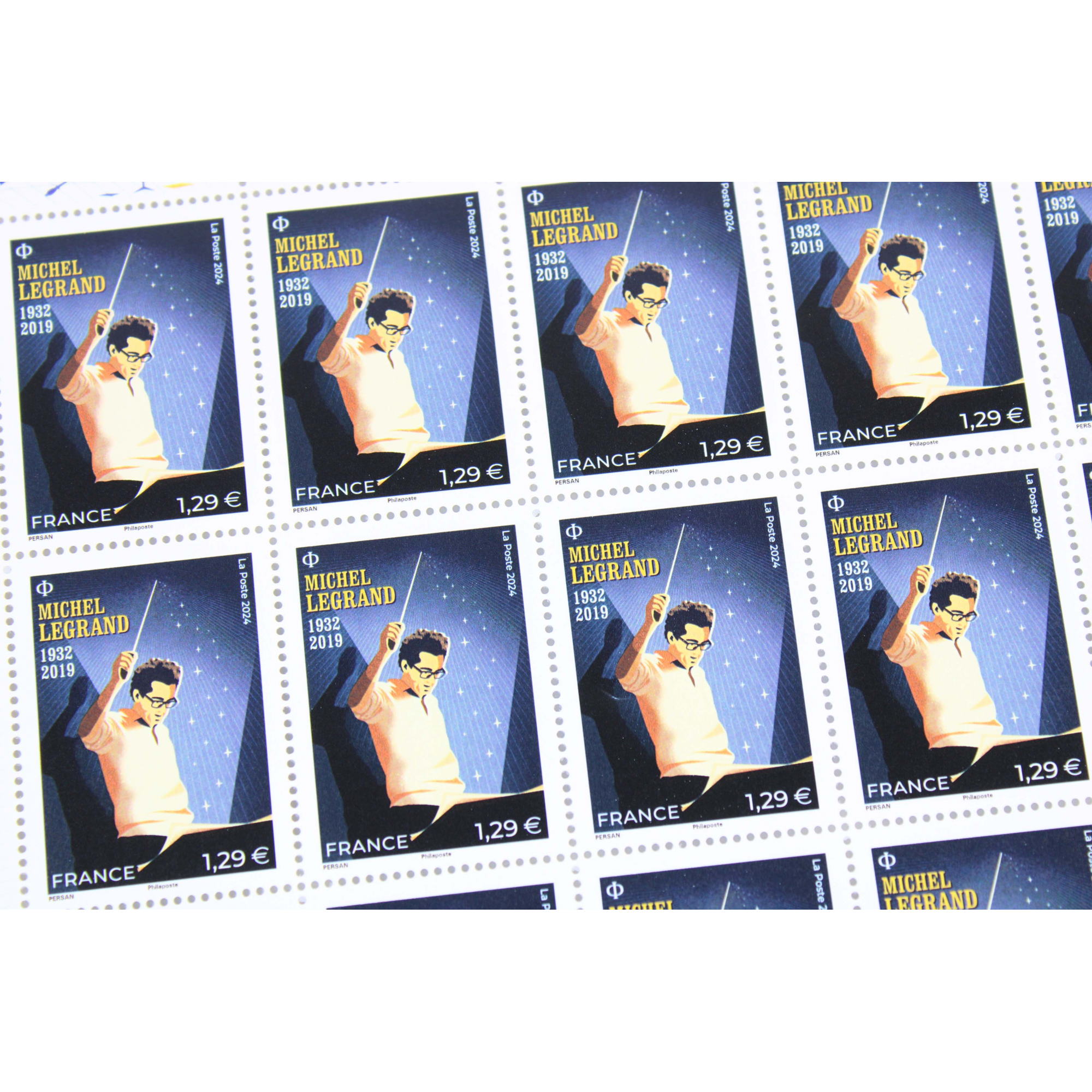 FEUILLET DE FRANCE - MICHEL LEGRAND N° F126 - ANNÉE 2024 TIMBRES NEUFS**