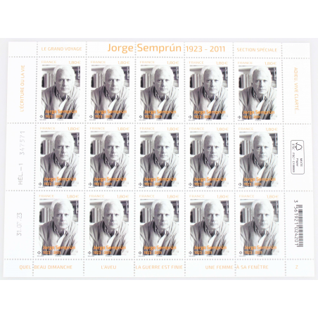 FEUILLET DE FRANCE - JORGE SEMPRUN N° F122 - ANNÉE 2023 - TIMBRES NEUFS**