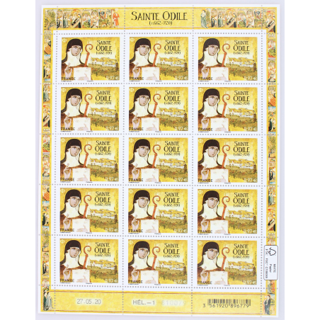 FEUILLET DE FRANCE - SAINTE ODILE N° F4 - ANNÉE 2020 - TIMBRES NEUFS**