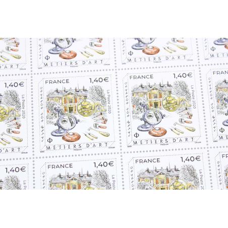 FEUILLET DE FRANCE - MÉTIERS D'ART GRAVEUR SUR MÉTAL N° F9 TIMBRES NEUFS** 2020