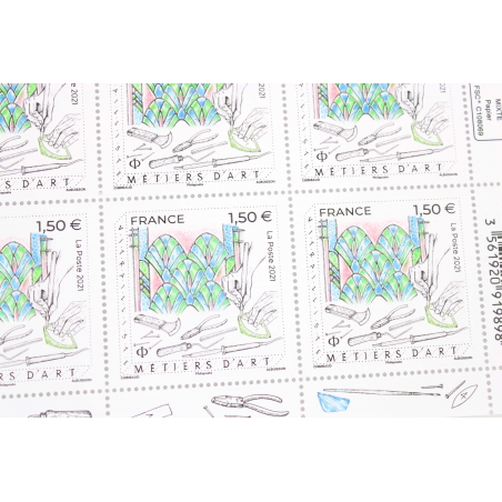 FEUILLET DE FRANCE - MÉTIERS D'ART VITRAILLISTE N° F13 - TIMBRES NEUFS** 2021