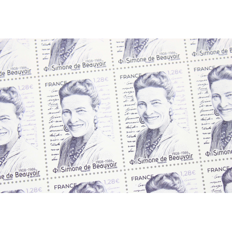 FEUILLET DE FRANCE - SIMONE DE BEAUVOIR N° F16 - ANNÉE 2021 - TIMBRES NEUFS**