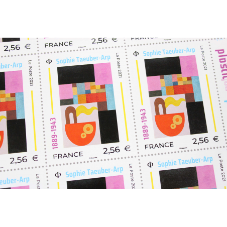 FEUILLET DE FRANCE - SOPHIE TAEUBER-ARP - N° F26 - ANNÉE 2021 - TIMBRES NEUFS**