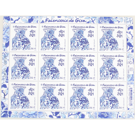 FEUILLET DE FRANCE - FAIENCERIE DE GIEN - N° F33 - ANNÉE 2021 - TIMBRES NEUFS**