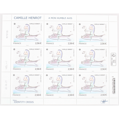 FEUILLET DE FRANCE - CAMILLE HENROT - ANNÉE 2021 - N° F36 TIMBRES NEUFS**