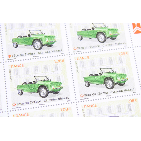 FEUILLET DE FRANCE - FETE DU TIMBRE 2021 CITROEN MEHARI - N° F38 TIMBRES NEUFS**