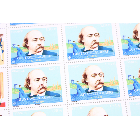 FEUILLET DE FRANCE - GUSTAVE FLAUBERT - ANNÉE 2021 - N° F43 TIMBRES NEUFS**