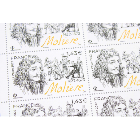 FEUILLET DE FRANCE - MOLIÈRE - ANNÉE 2022 N° F47 TIMBRES NEUFS**