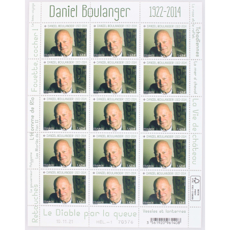 FEUILLET DE FRANCE - DANIEL BOULANGER - ANNÉE 2022 - N° F48 TIMBRES NEUFS**