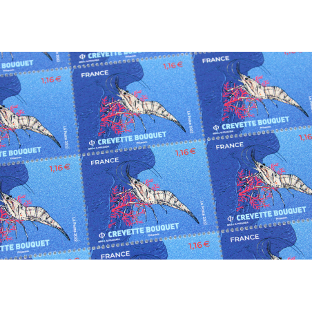 FEUILLET DE FRANCE - CREVETTE BOUQUET - ANNÉE 2022 - N° F51 TIMBRES NEUFS**