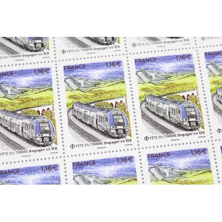 FEUILLET DE FRANCE - FETE DU TIMBRE VOYAGER EN TER - N° F54 TIMBRES NEUFS** 2022