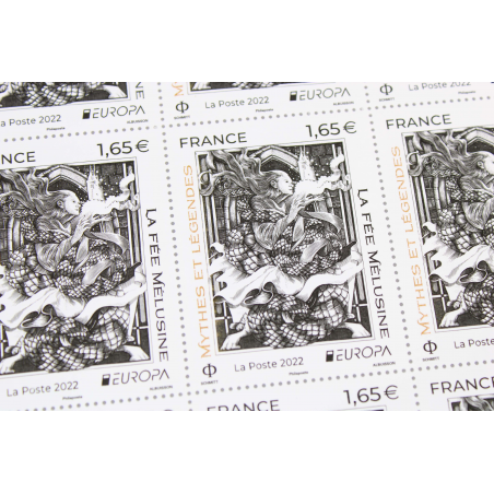 FEUILLET DE FRANCE - LA FÉE MÉLUSINE, EUROPA ANNÉE 2022 - N° F59 TIMBRES NEUFS**