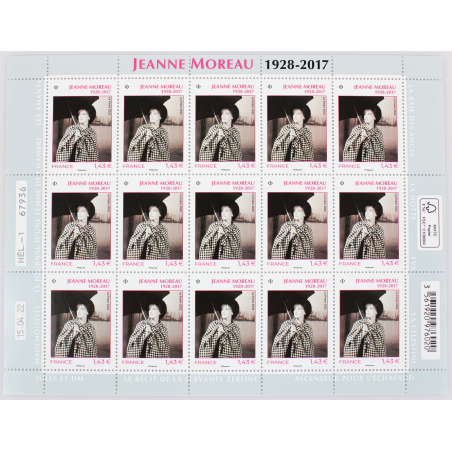 FEUILLET DE FRANCE - JEANNE MOREAU - ANNÉE 2022 - N° F63 TIMBRES NEUFS**