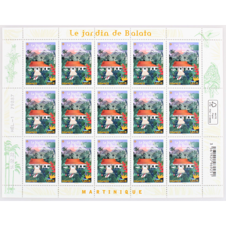 FEUILLET DE FRANCE - LE JARDIN DE BALATA - ANNÉE 2022 - N° F64 TIMBRES NEUFS**